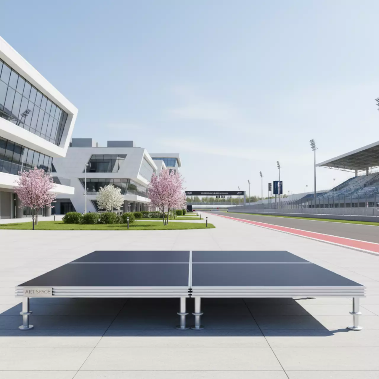 Аренда Подиум квадратный 2х2 м на Сочи Автодроме — ART SPACE