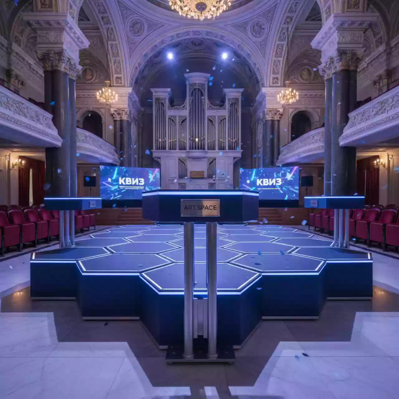 Аренда Подиум регулируемый высота до 900 мм в Зале органной и камерной музыки — ART SPACE