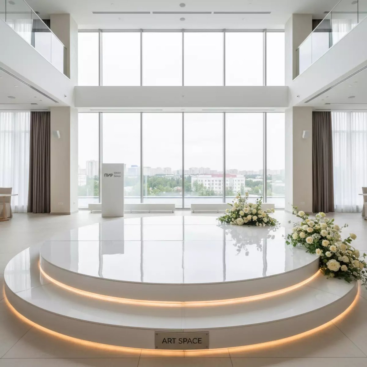 Аренда Подиум сценический круглый в отеле «Звездный» — ART SPACE