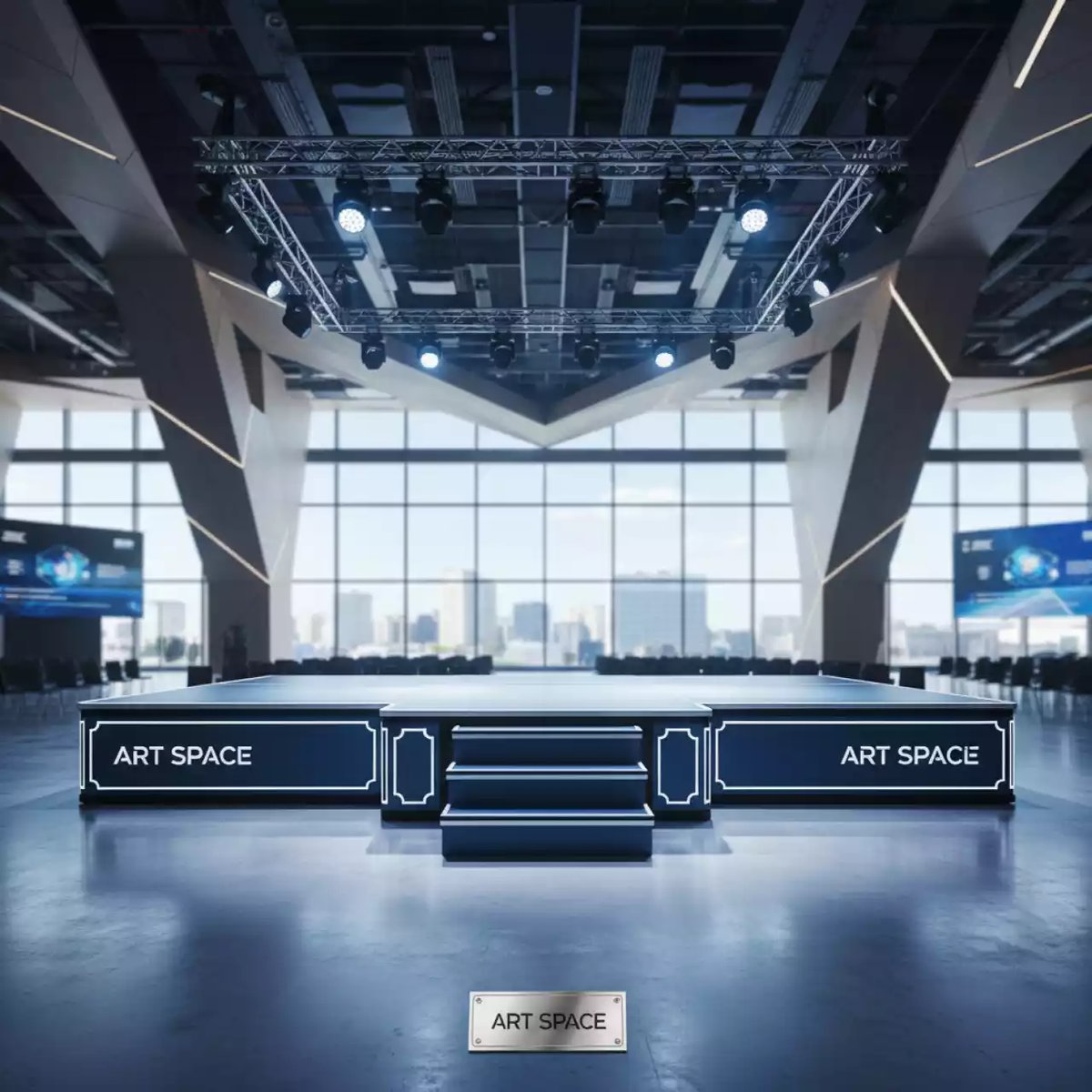 Аренда Подиум со ступеньками 8х2 м в МФК «Горный» — ART SPACE