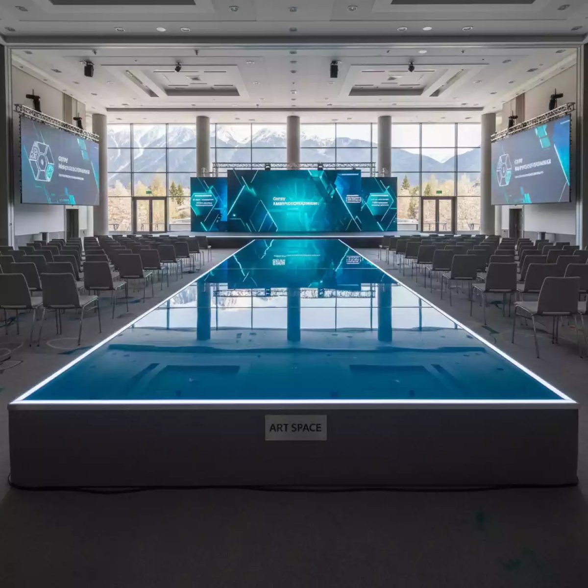 Аренда Подиум свадебный для стола молодоженов 3х2 м в Radisson Hotel Rosa Khutor — ART SPACE