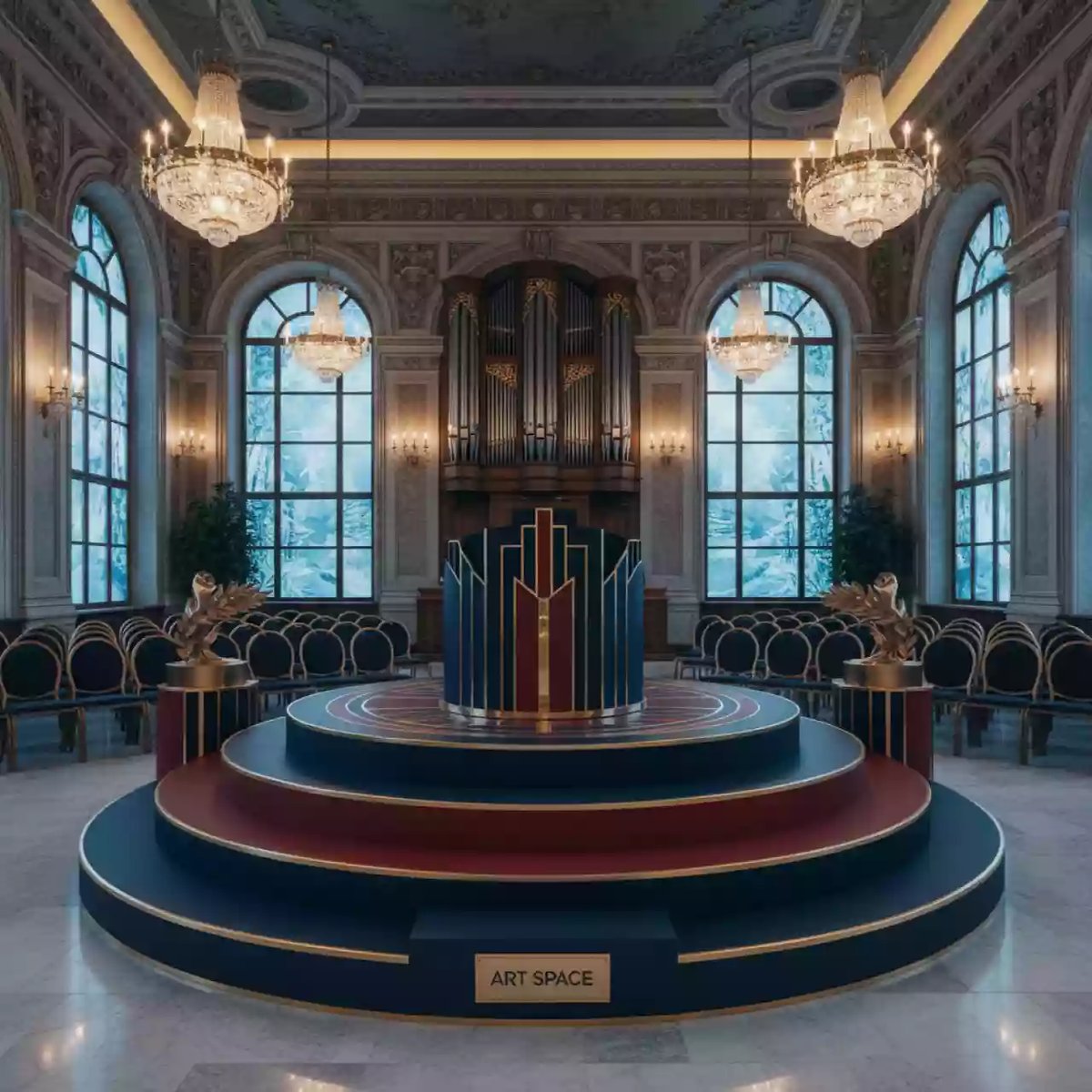 Аренда Подиум торт трехуровневый в Зале органной и камерной музыки — ART SPACE