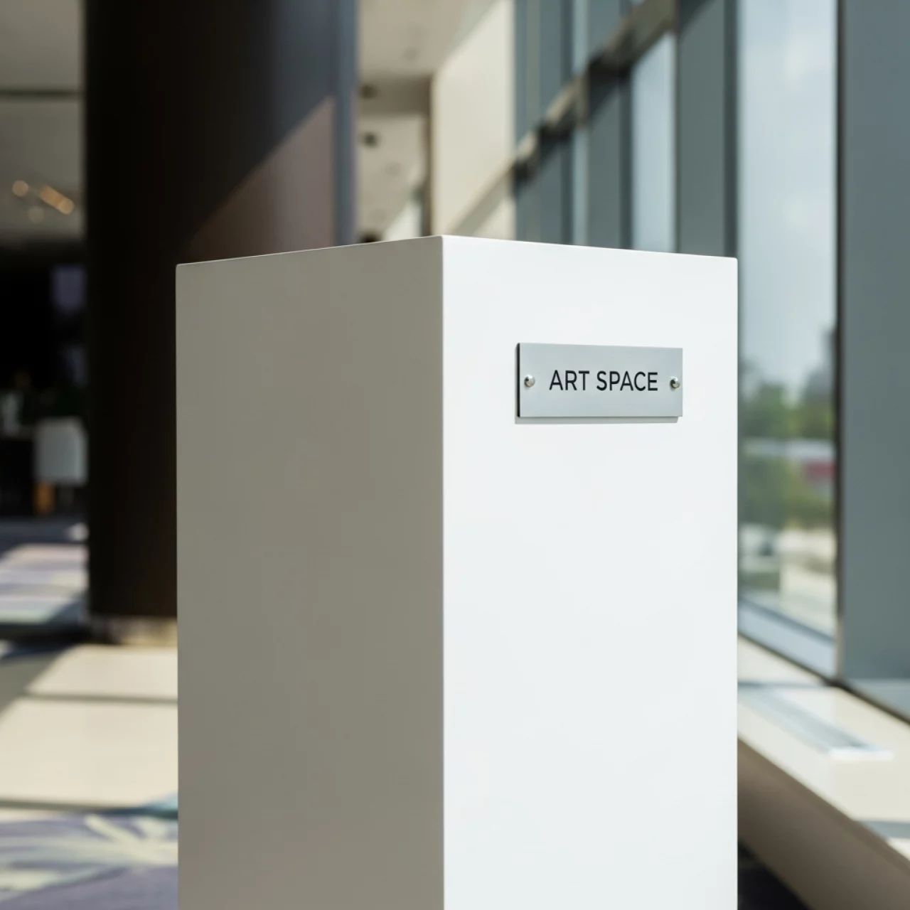 Аренда Подиум витрина белая в Cosmos Sochi Hotel — ART SPACE