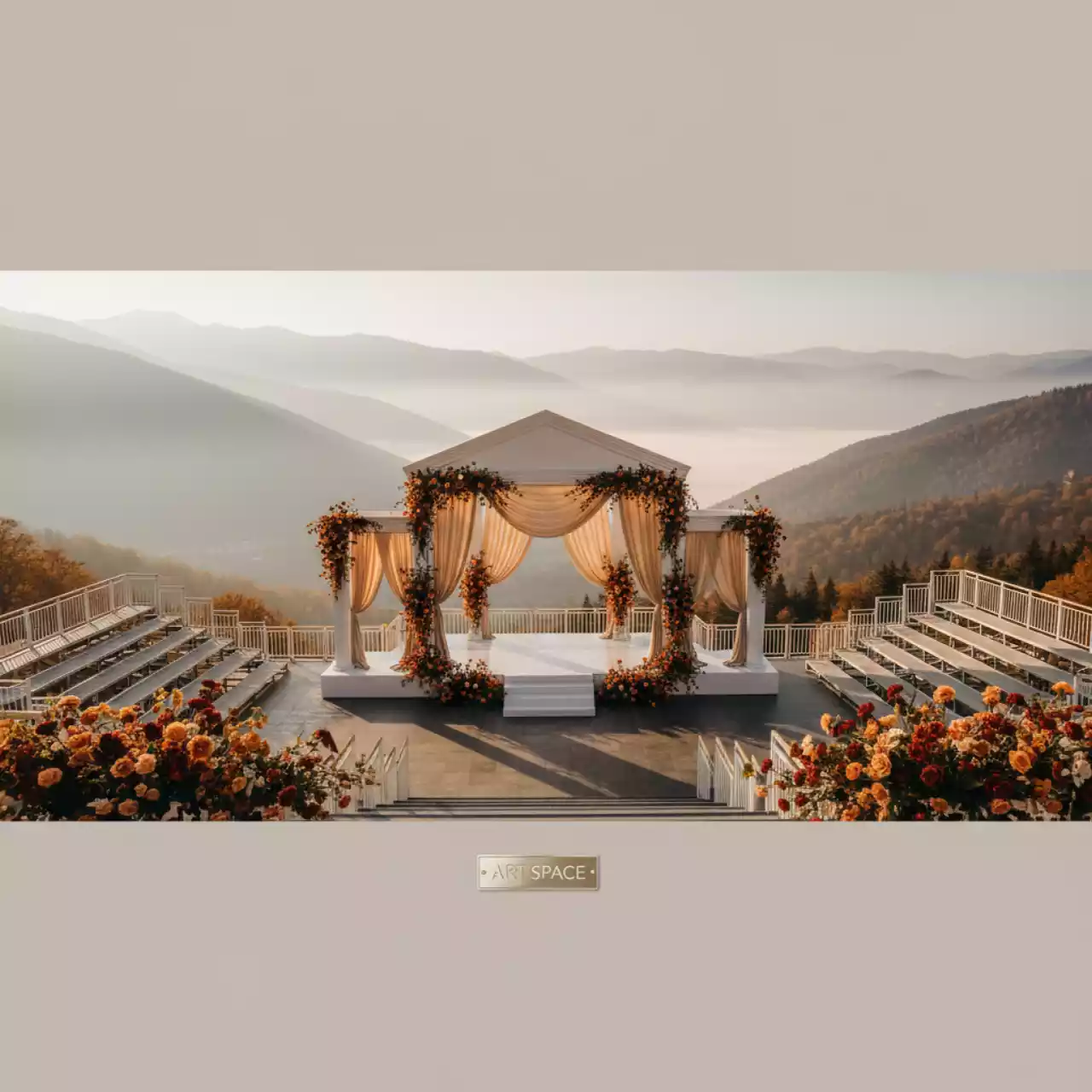 Аренда Подиумы фермы Layher трибуны ограждения в Rixos Krasnaya Polyana — ART SPACE