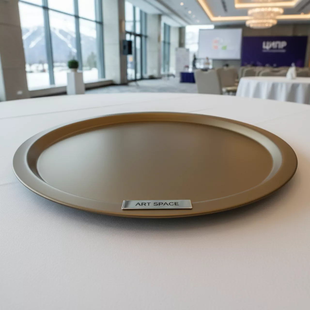 Аренда Поднос круглый 40 см в Sochi Marriott Krasnaya Polyana — ART SPACE