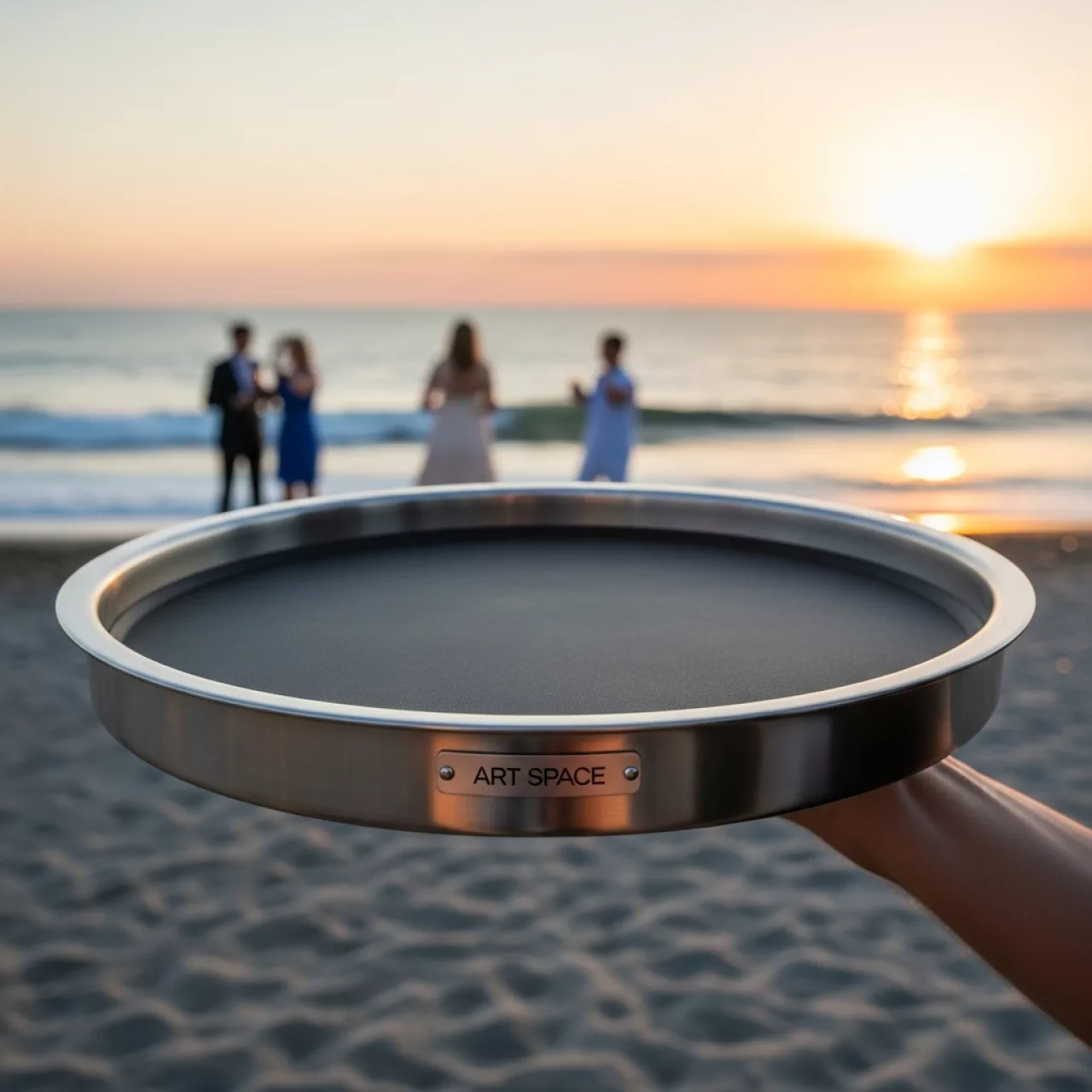 Аренда Поднос круглый диаметр 40 см на пляже «Ривьера» — ART SPACE