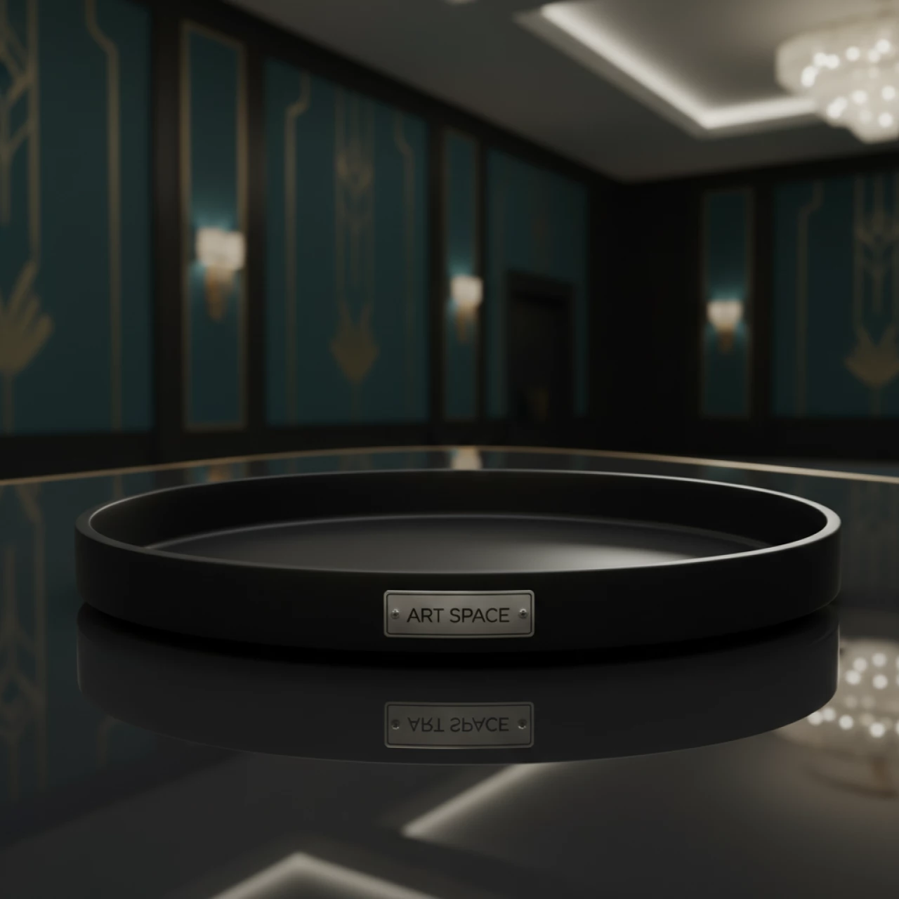 Аренда Поднос овальный прорезиненный диаметр 63 см в Novotel Resort — ART SPACE