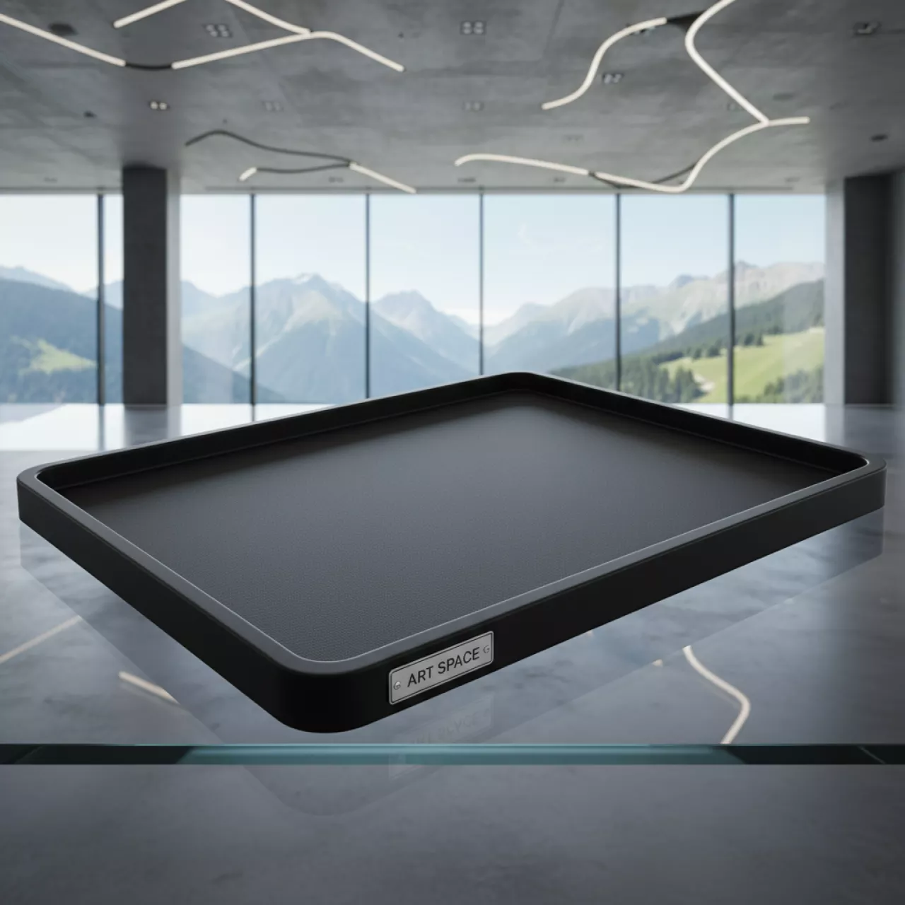 Аренда Поднос прямоугольный прорезиненный 35х45 см в Sochi Marriott Krasnaya Polyana — ART SPACE