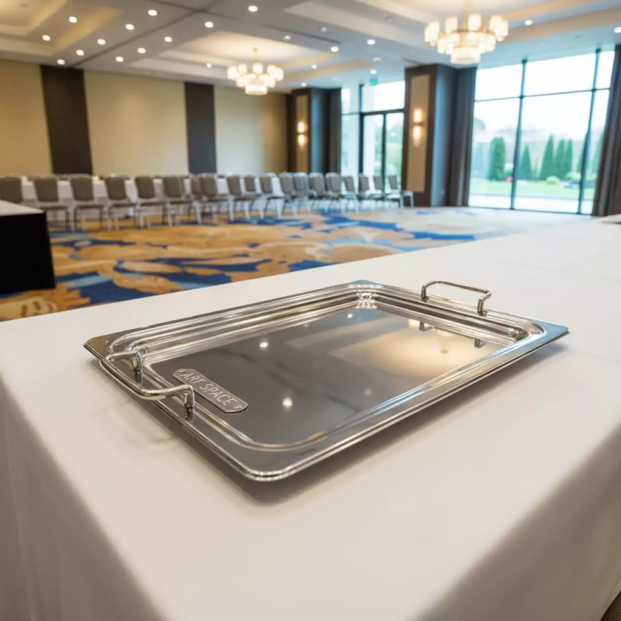 Аренда Поднос прямоугольный с ручками 45х35х5 см в Radisson Blu Resort & Congress Centre — ART SPACE