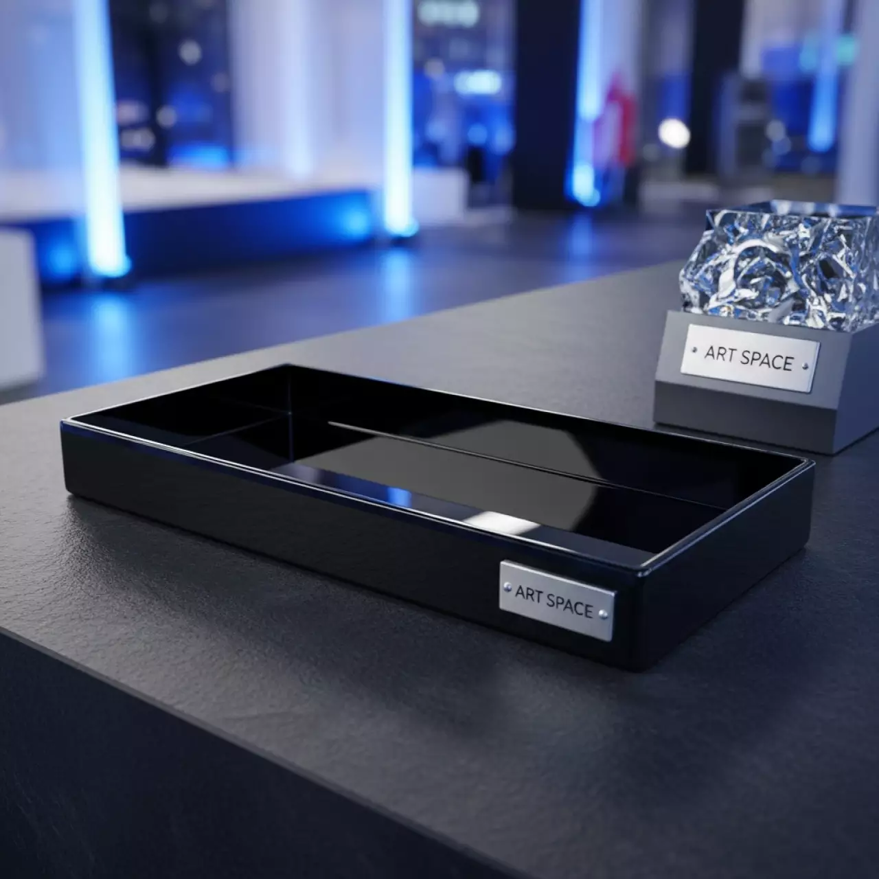 Аренда Поднос прямоугольный Zeiher черный 50х34 см стекло в Swissôtel Resort Sochi Kamelia — ART SPACE