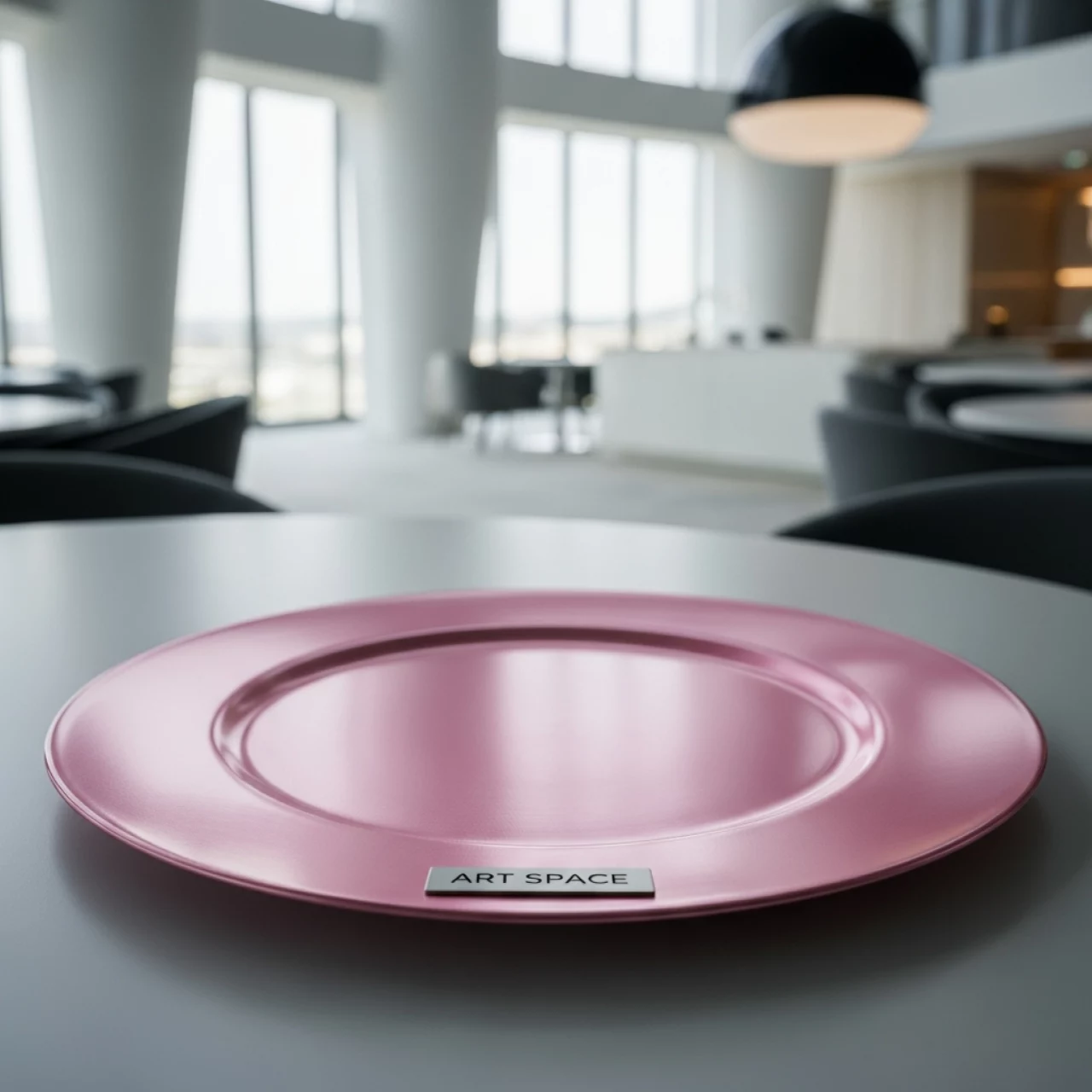 Аренда Подстановочная тарелка Гарда розовая в Pullman Sochi Centre — ART SPACE