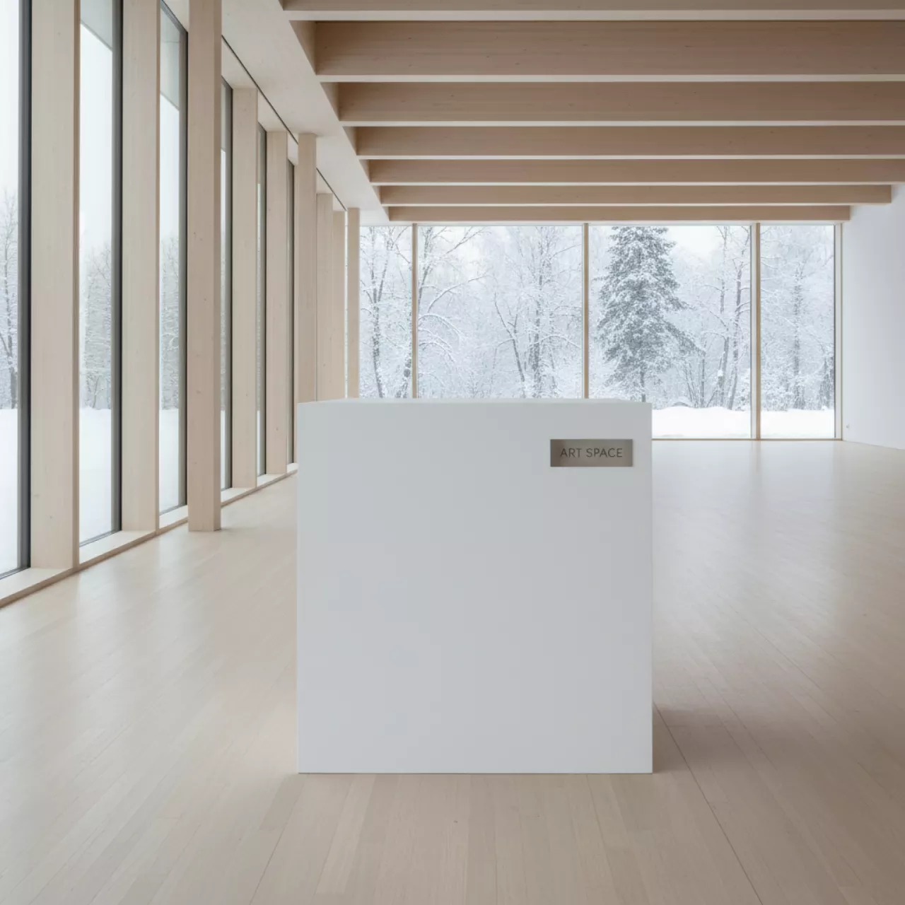 Аренда Подставка белая Куб в усадьбе Голицына — ART SPACE