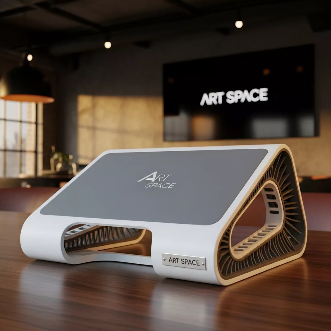 Аренда Подставка для ноутбука Fellowes I Spire белая серая в ресторане «Паруса» — ART SPACE