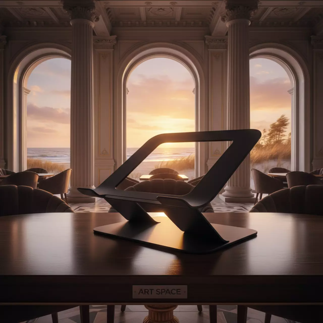 Аренда Подставка для ноутбука Fellowes I Spire чёрная FS 94724 в пляжном комплексе VinoGrad — ART SPACE