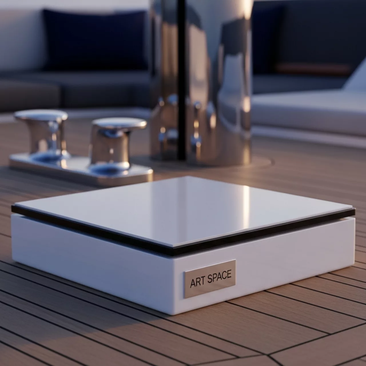 Аренда Подставка для подачи сыра Бретань 200х200 мм высота 120 мм на VIP-яхте (Имеретинский порт) — ART SPACE