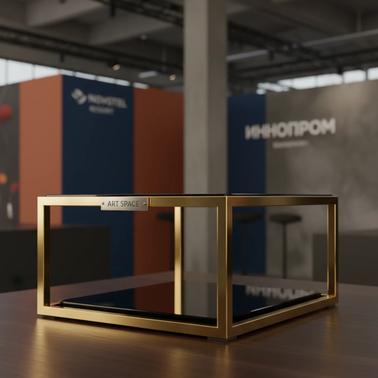 Аренда Подставка для сервировки Zeiher золотая деталь С 250х250х225 мм в Novotel Resort — ART SPACE