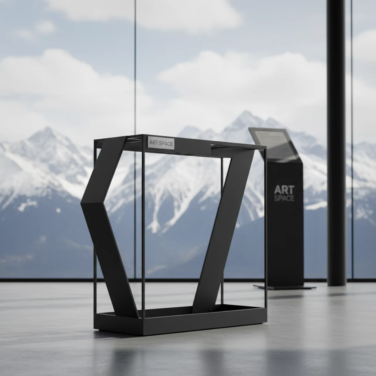 Аренда Подставка для зонтиков черная на площадке Rosa Peak (2320м) — ART SPACE