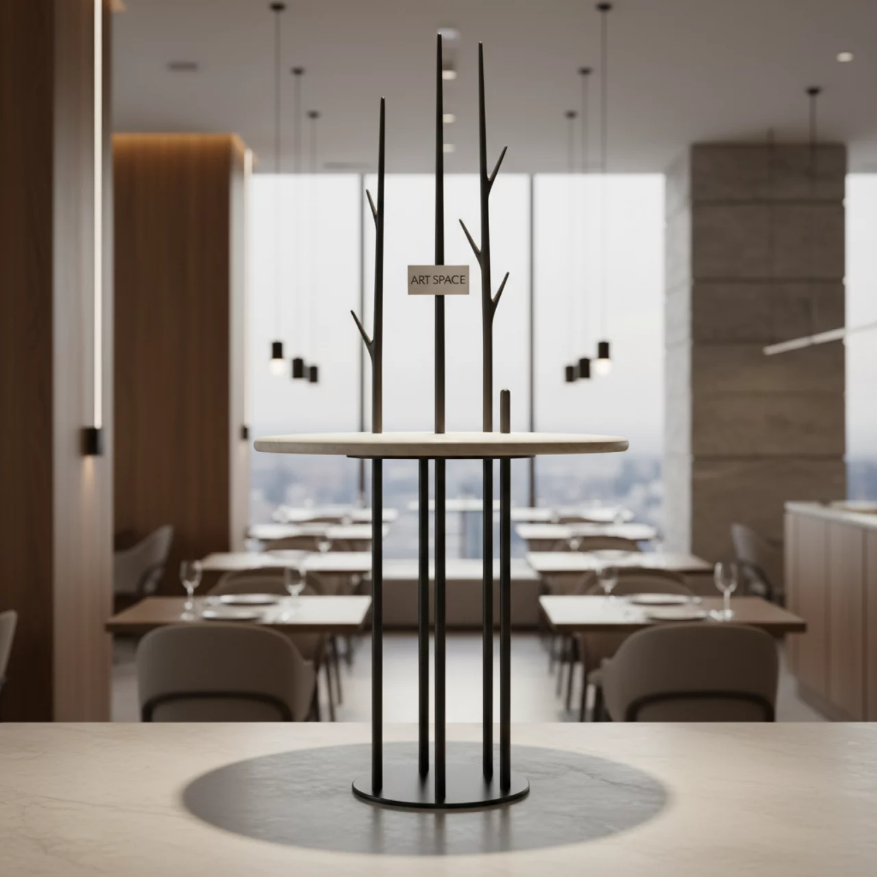 Аренда Подставка фуршетная Лес M в ресторане «Высота 5642» — ART SPACE