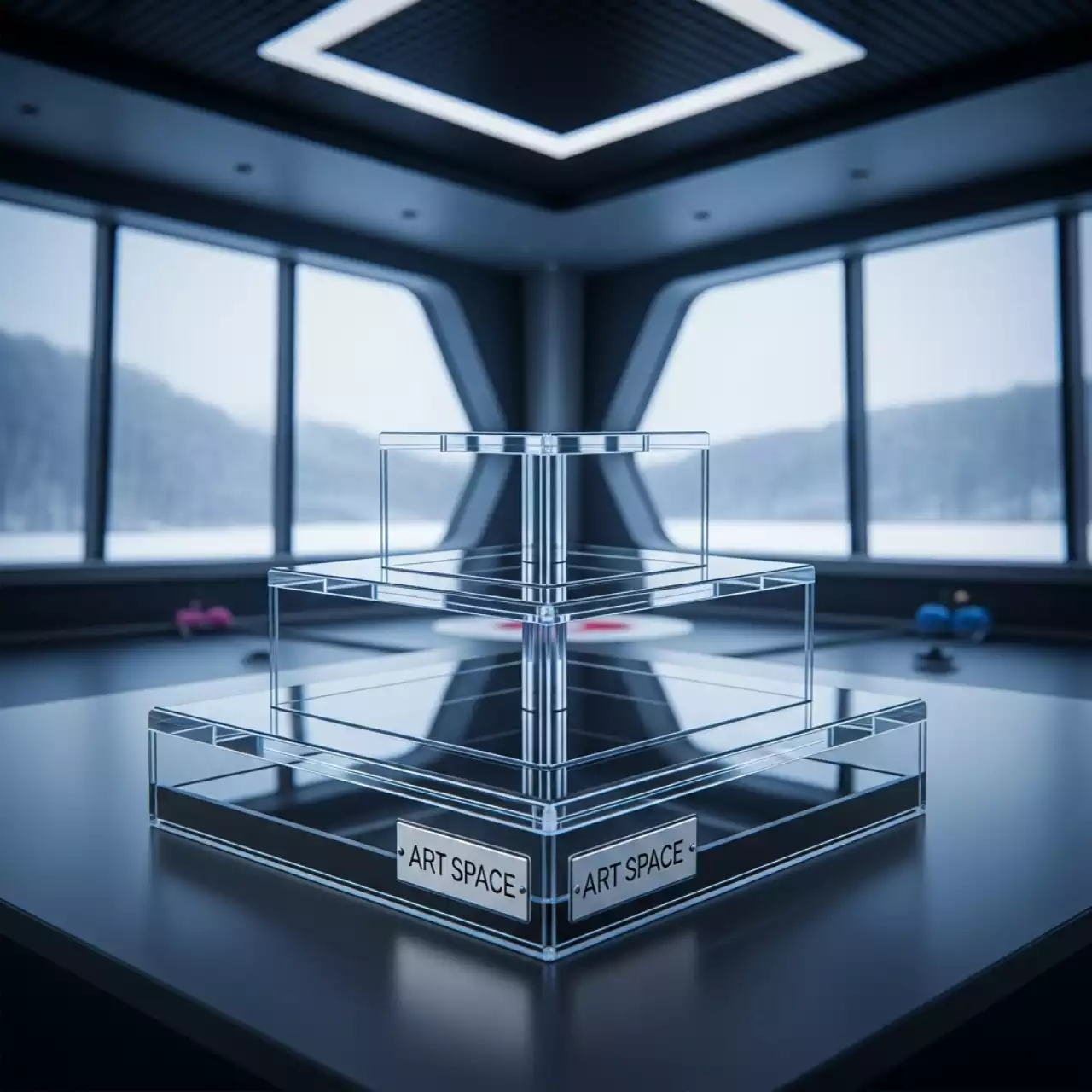 Аренда Подставка "Каскад" 500х200х155 мм в Керлинговом центре «Ледяной куб» — ART SPACE