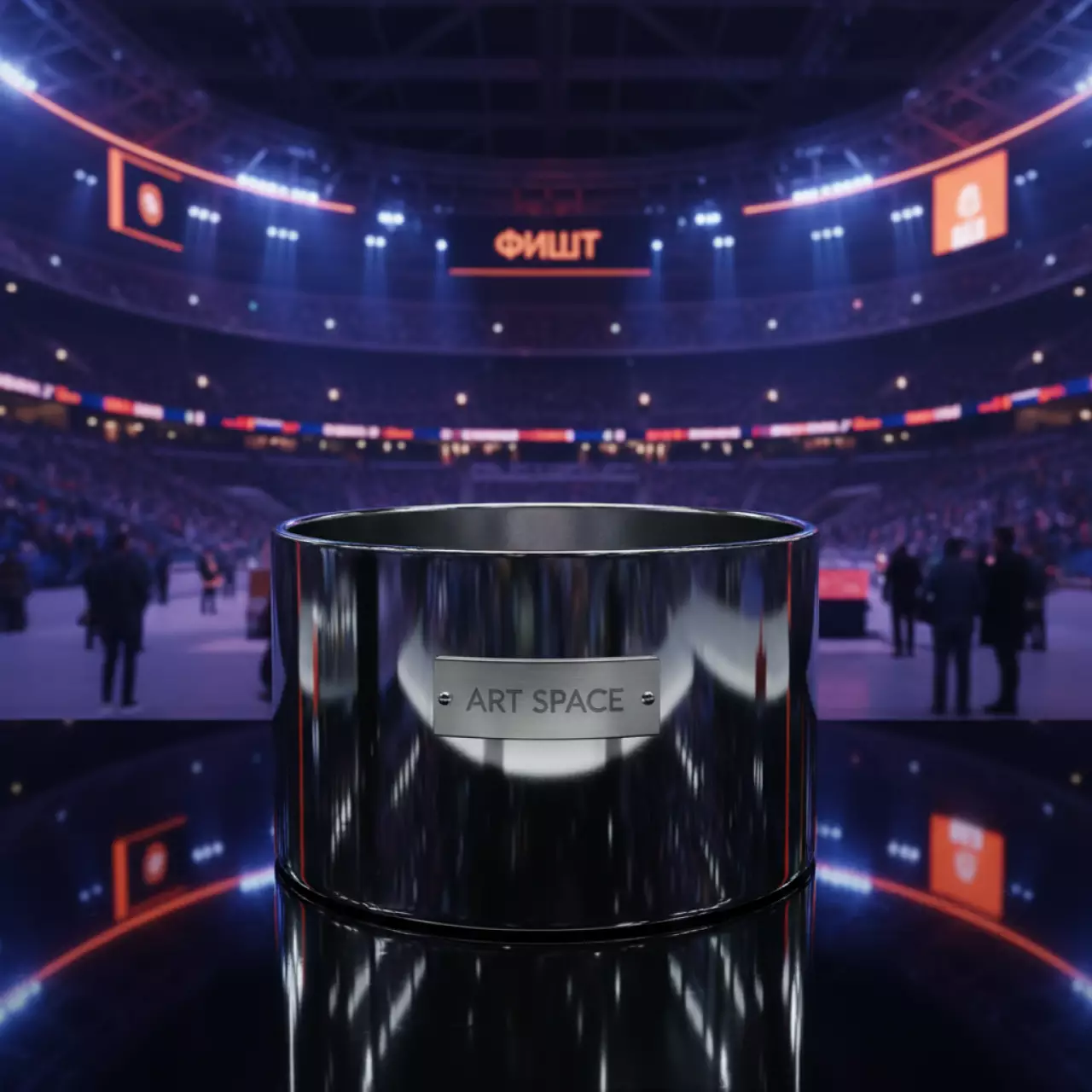 Аренда Подставка корзина серебро D 21,15 см H 11 см на арене «Фишт» — ART SPACE