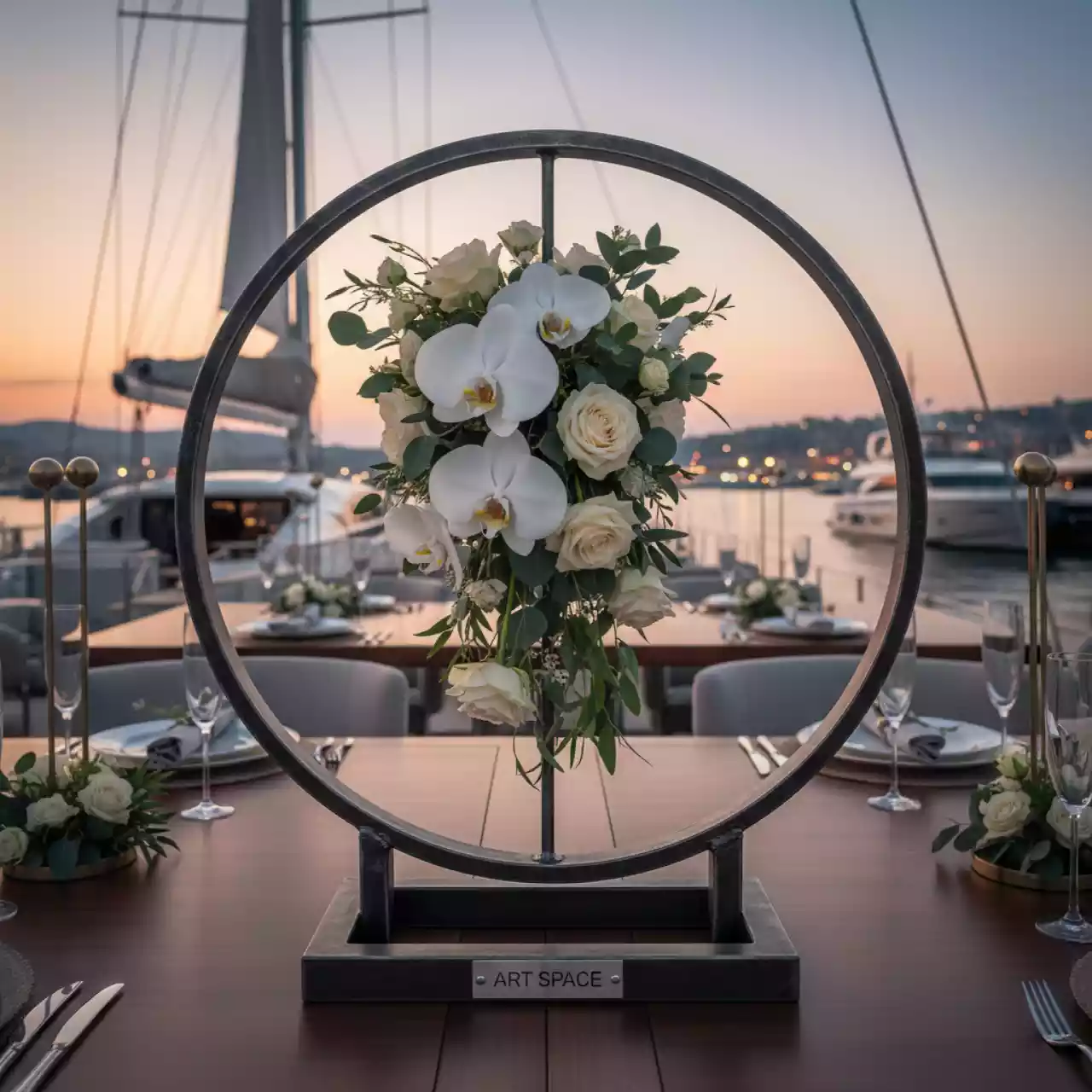 Аренда Подставка кованая круглая D 180 мм H 200 мм на VIP-яхте (Имеретинский порт) — ART SPACE