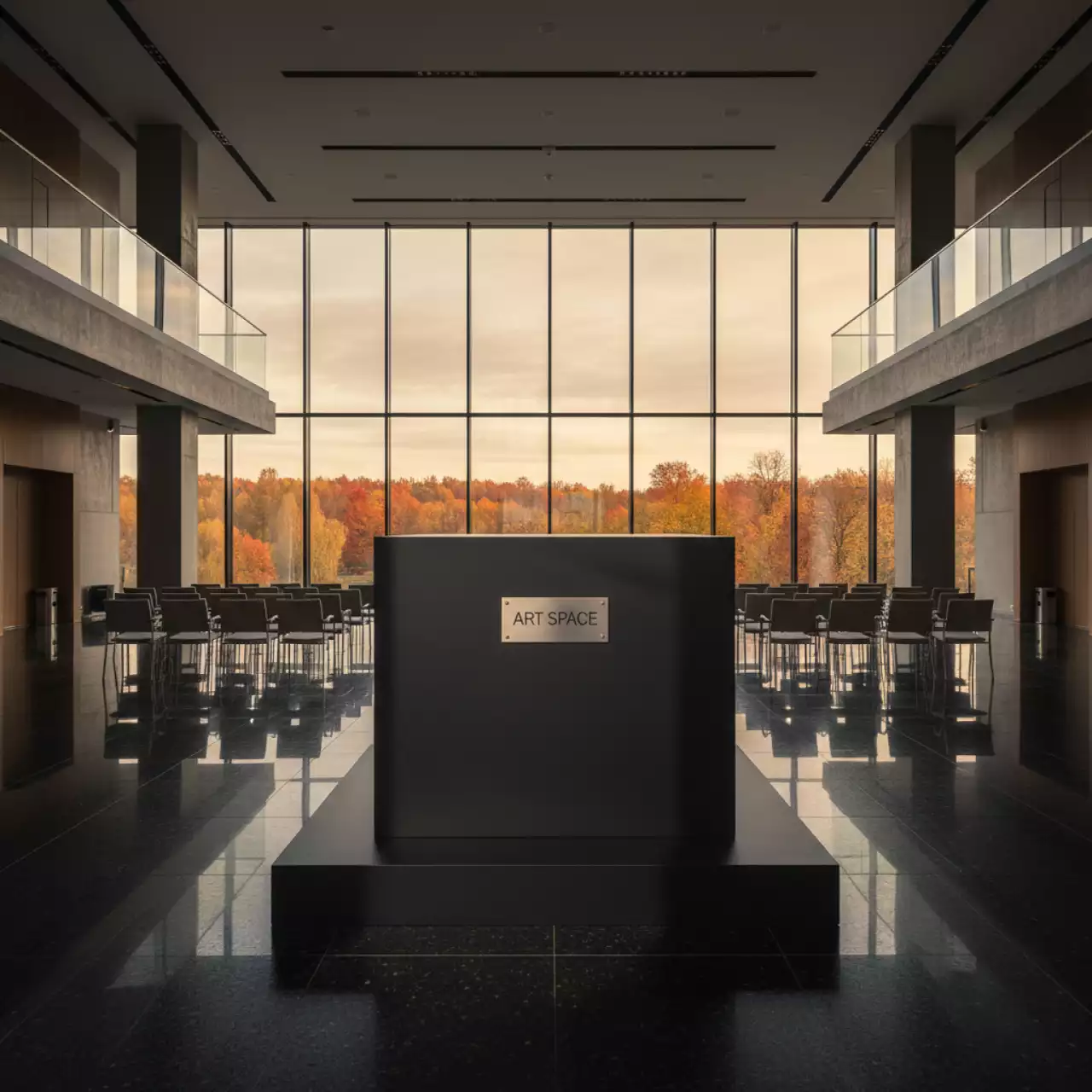 Аренда Подставка "Куб" черная в санатории «Русь» — ART SPACE