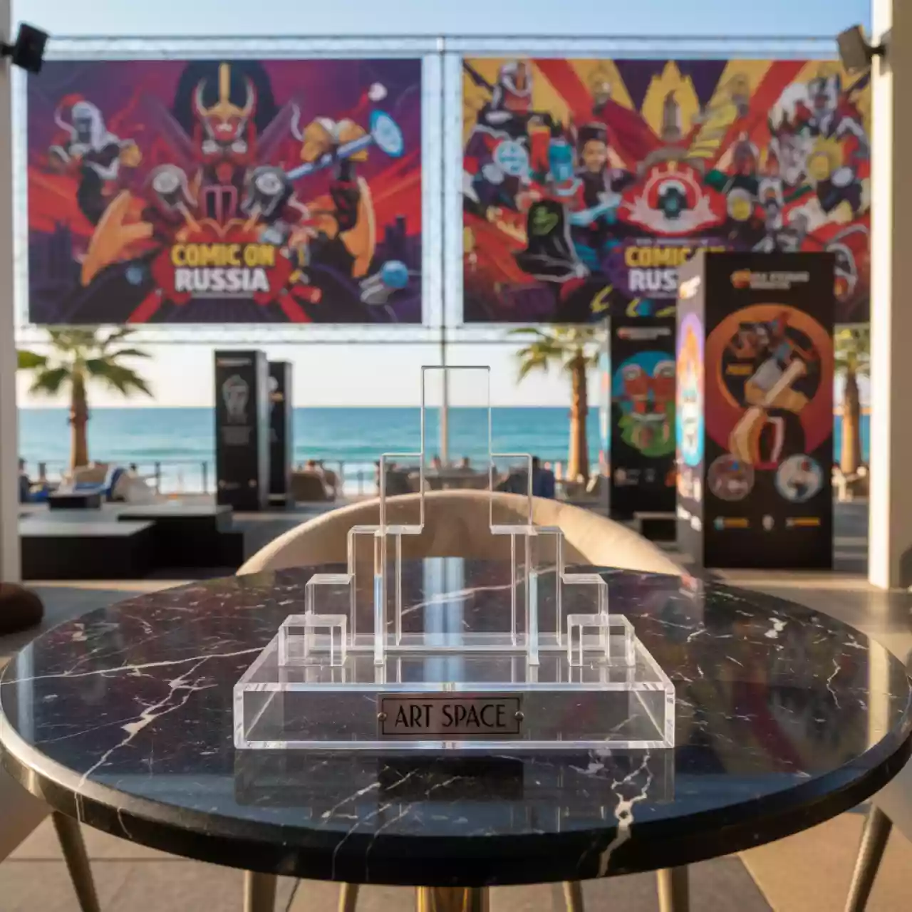 Аренда Подставка под обувь настольная прозрачная на пляжных клубах Хосты — ART SPACE