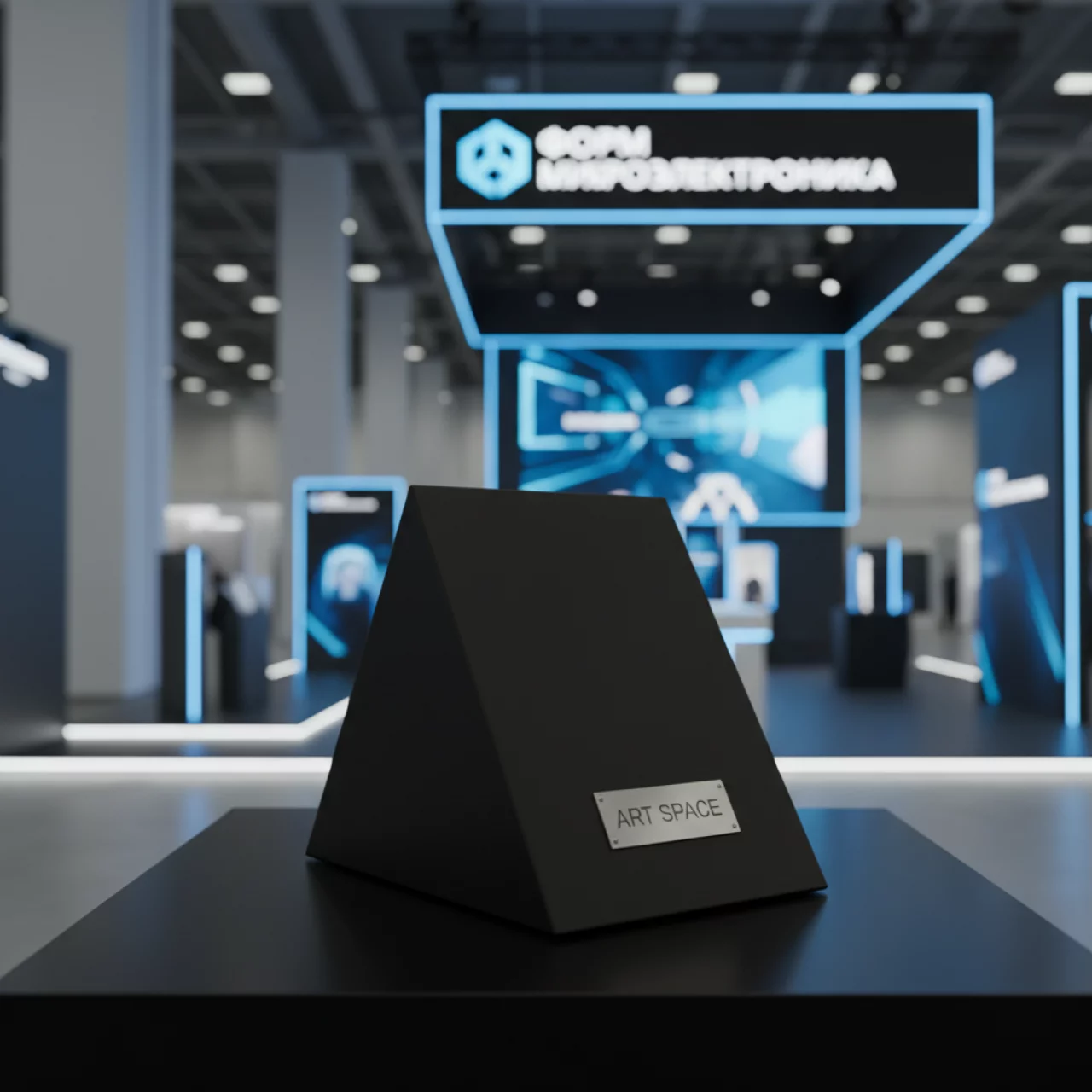 Аренда Подставка Трапеция черная H 50 мм в Grand Karat Sochi — ART SPACE