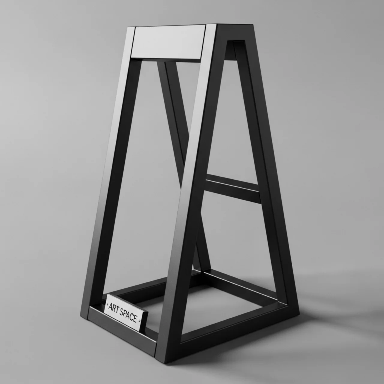 Аренда Подставка "Трапеция" чёрная на VIP теплоходе (Морпорт Сочи) — ART SPACE