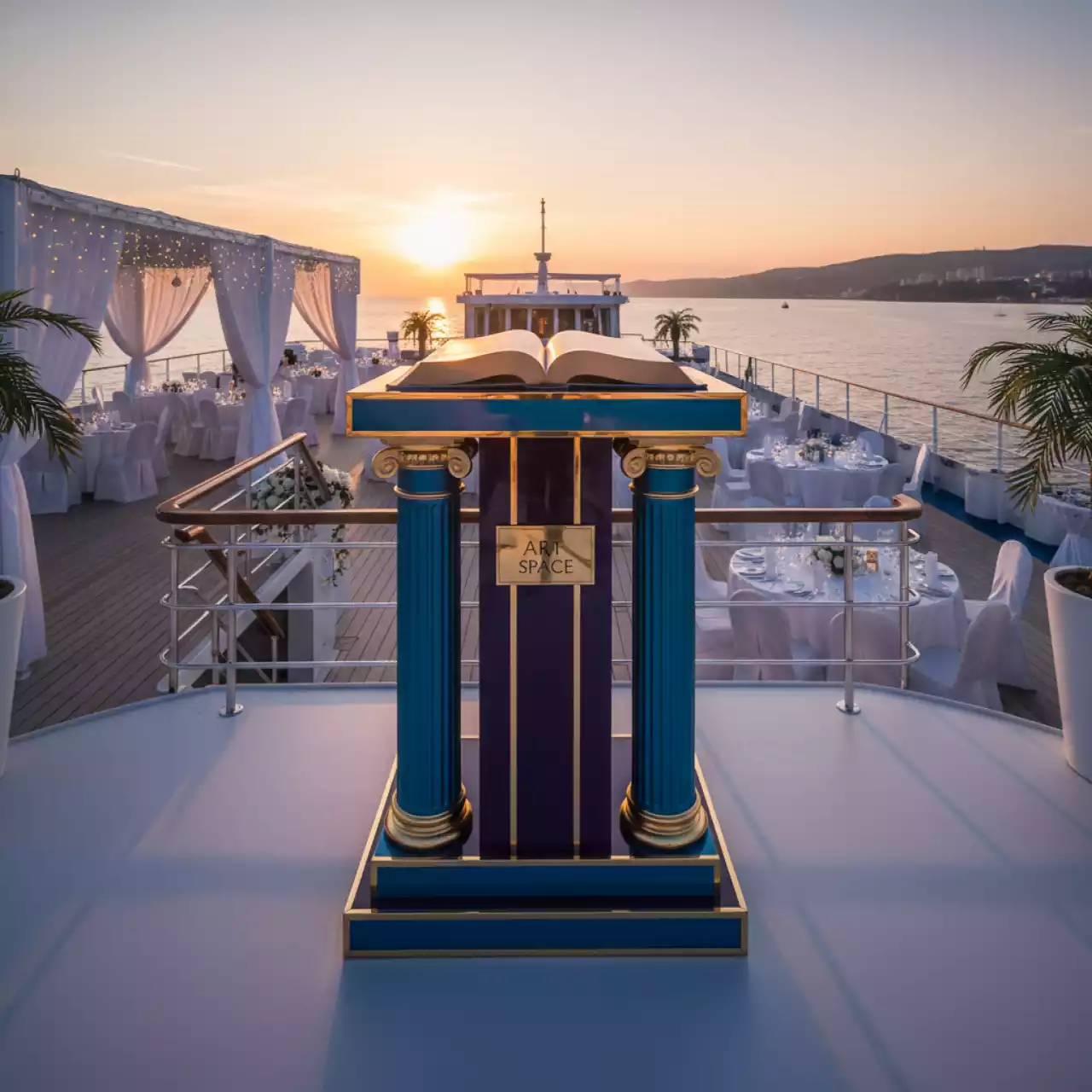 Аренда Подставка "Трибуна" на теплоходе «Дагомыс» — ART SPACE