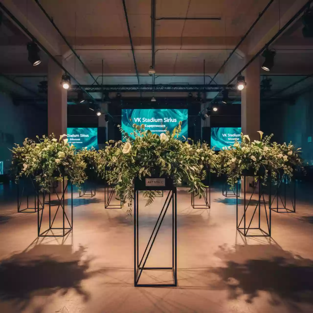 Аренда Подставки и опоры для цветов в VK Stadium Sirius — ART SPACE