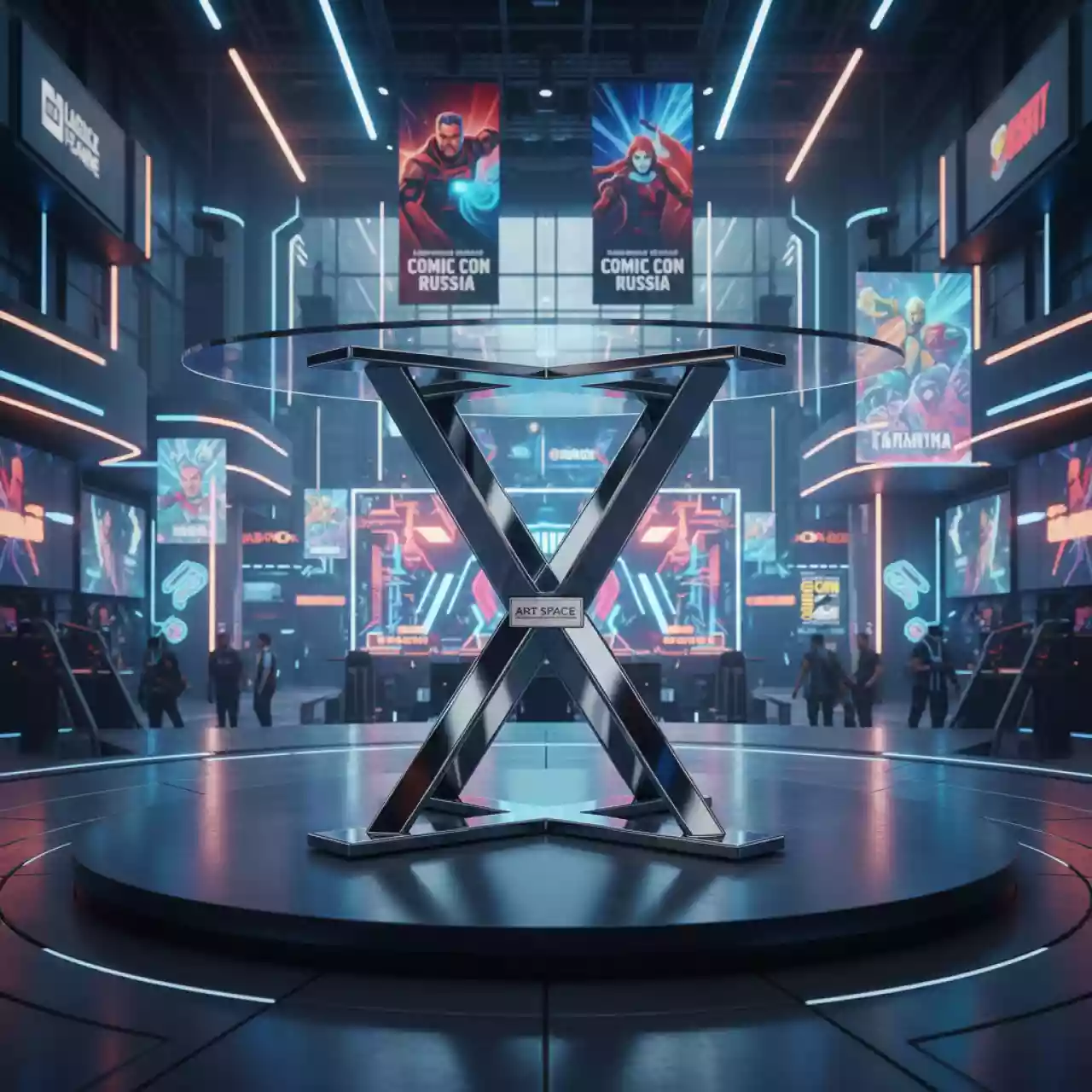 Аренда Подстолье 1259EM хромированное в ОКЦ «Галактика» — ART SPACE