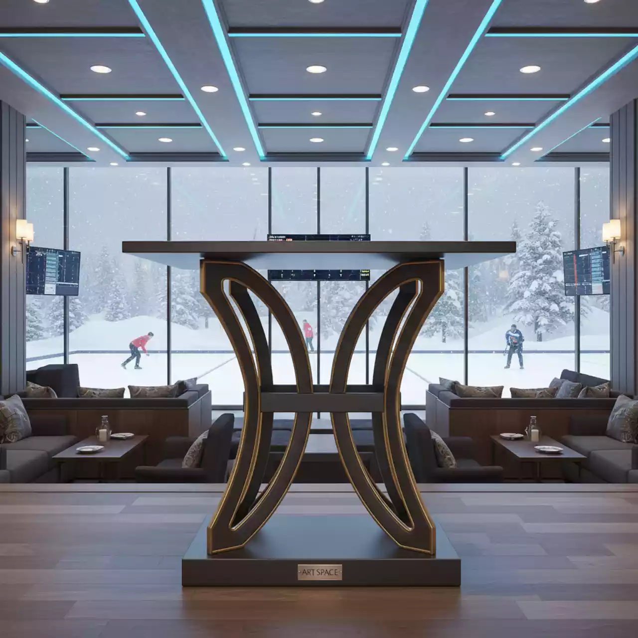 Аренда Подстолье 2134EM металл в Керлинговом центре «Ледяной куб» — ART SPACE