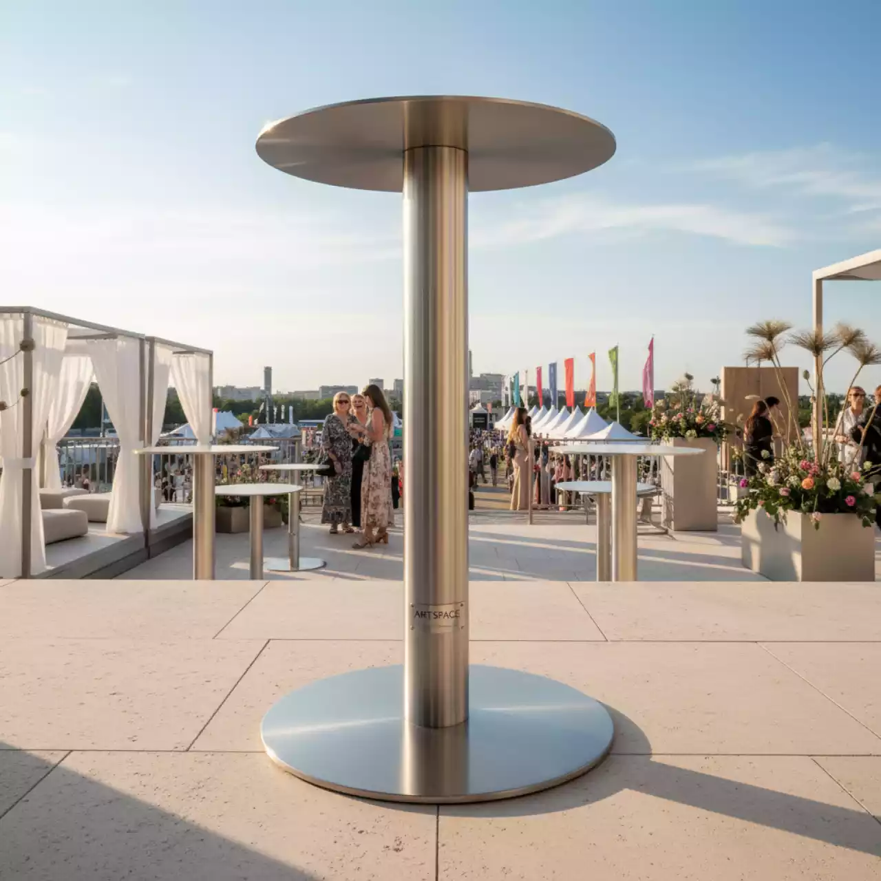 Аренда Подстолье барное из нержавеющей стали 1267EM в санатории «Русь» — ART SPACE