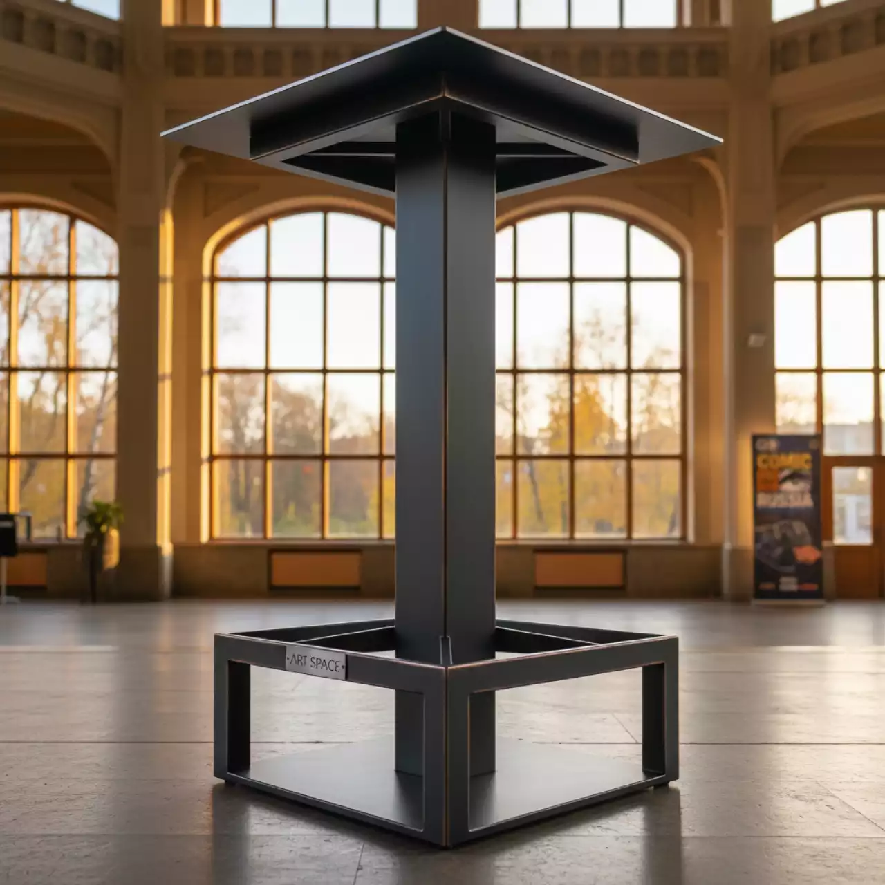 Аренда Подстолье барное Лофт 110 см регулируемое в санатории «Металлург» — ART SPACE