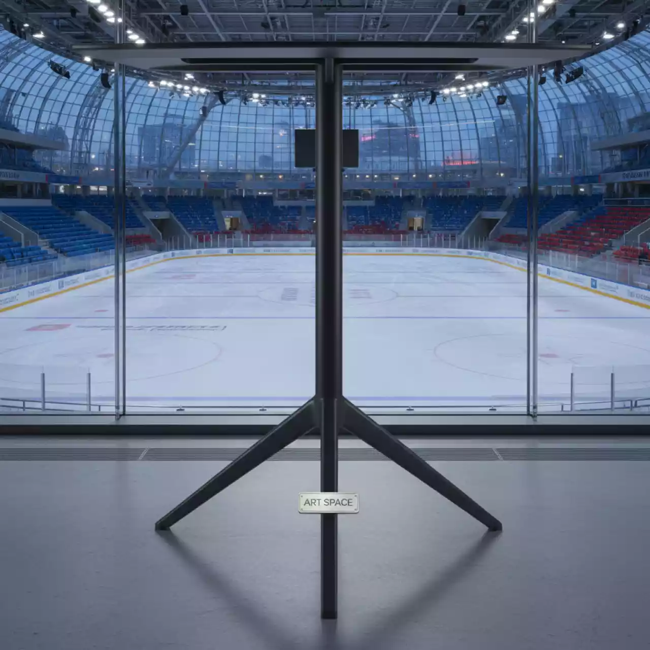 Аренда Подстолье барное металлическое BGA3K в ледовом дворце «Большой» — ART SPACE