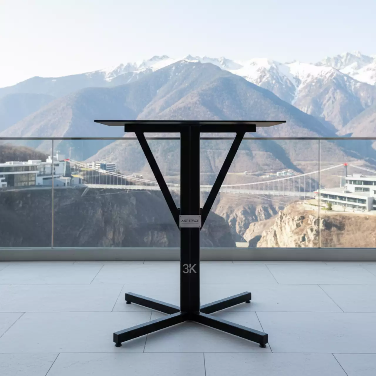 Аренда Подстолье барное металлическое BGA 3K в Skypark Sochi — ART SPACE