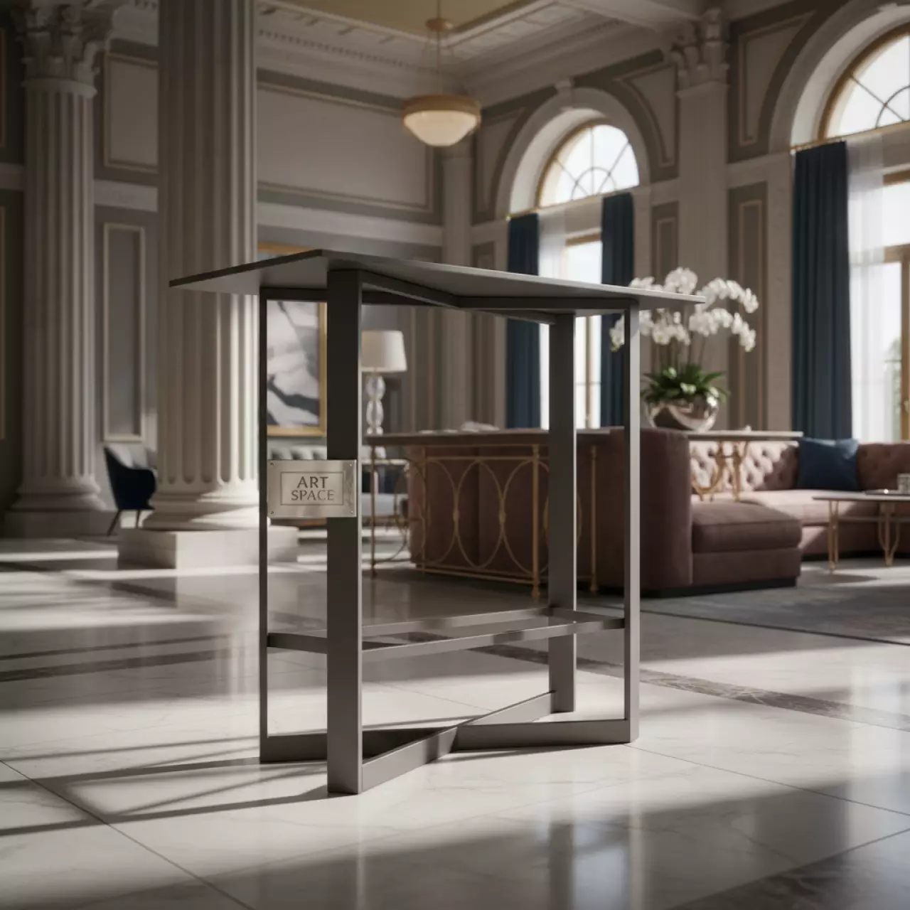 Аренда Подстолье барное металлическое BQAJ в отеле Hyatt Regency Sochi — ART SPACE