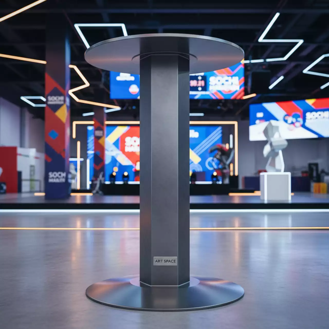 Аренда Подстолье барное металлическое Tonda в Red Arena — ART SPACE