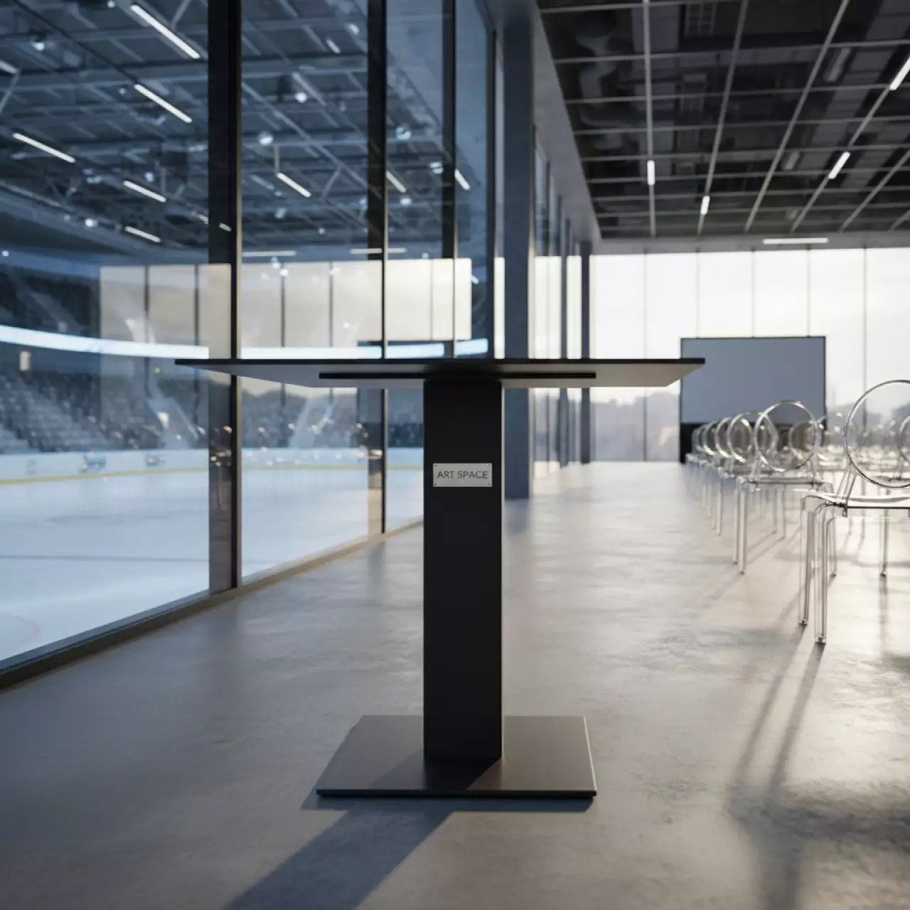 Аренда Подстолье черное 71 см в Ледовом дворце «Айсберг» — ART SPACE