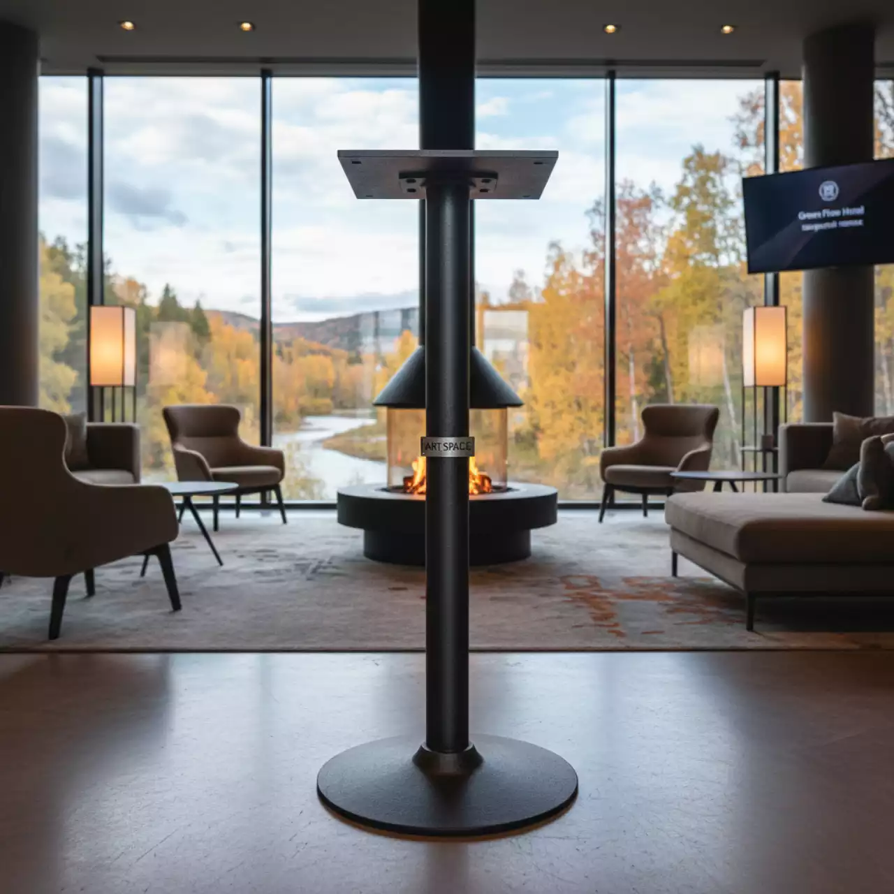 Аренда Подстолье чугунное 4064 барное в Green Flow Hotel — ART SPACE