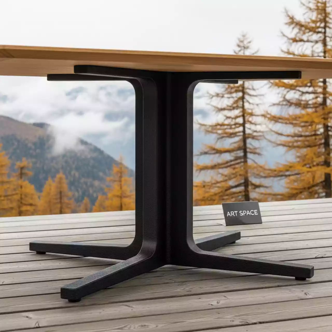 Аренда Подстолье чугунное двойное Liberty на площадке Rosa Peak (2320м) — ART SPACE