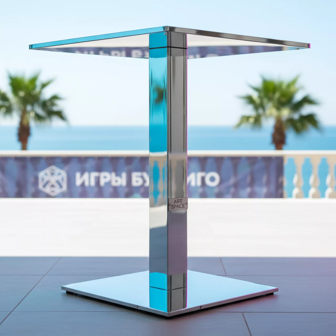 Аренда Подстолье хром 1278EM в гранд-отеле «Жемчужина» — ART SPACE