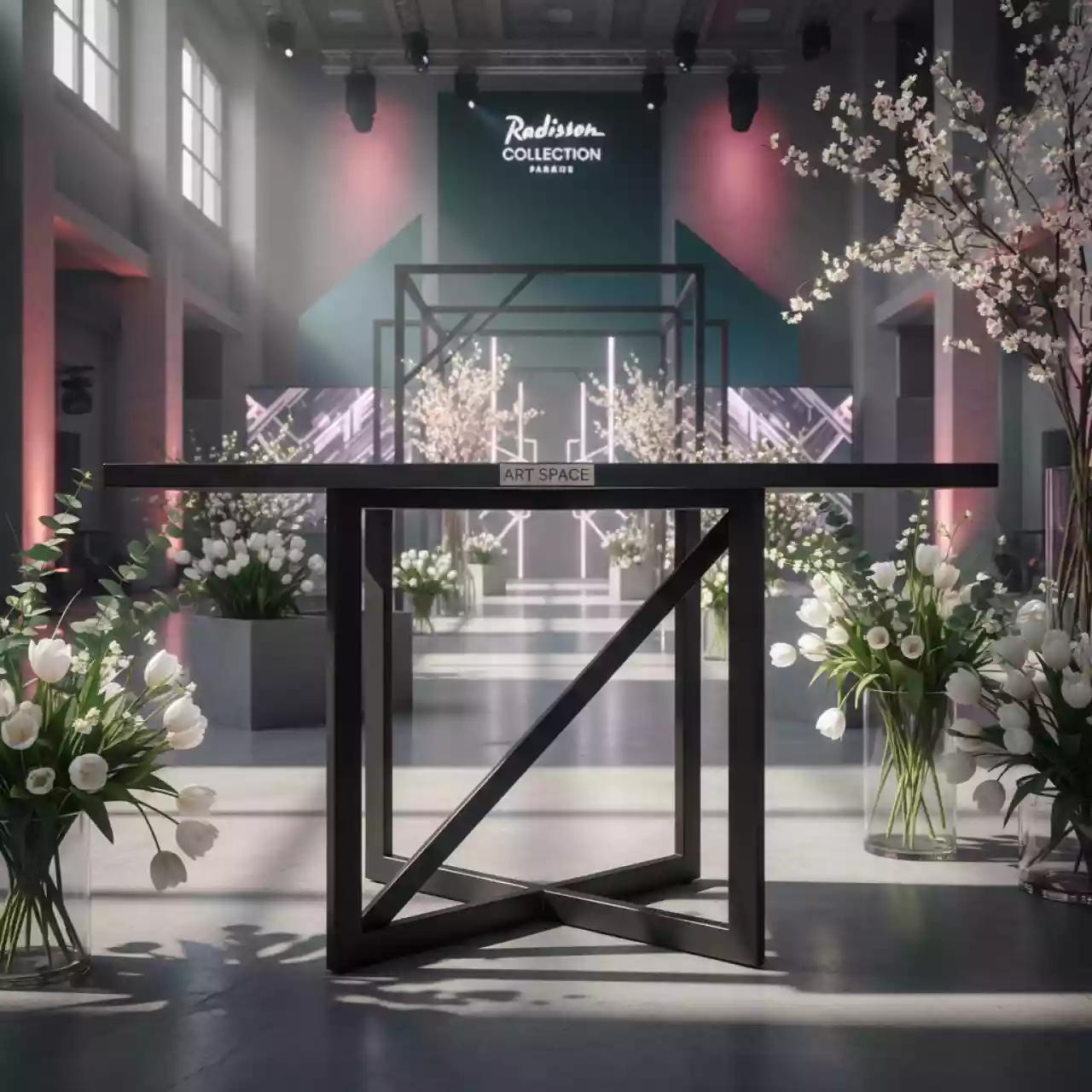 Аренда Подстолье металлическое 1041EM в Radisson Collection Paradise — ART SPACE