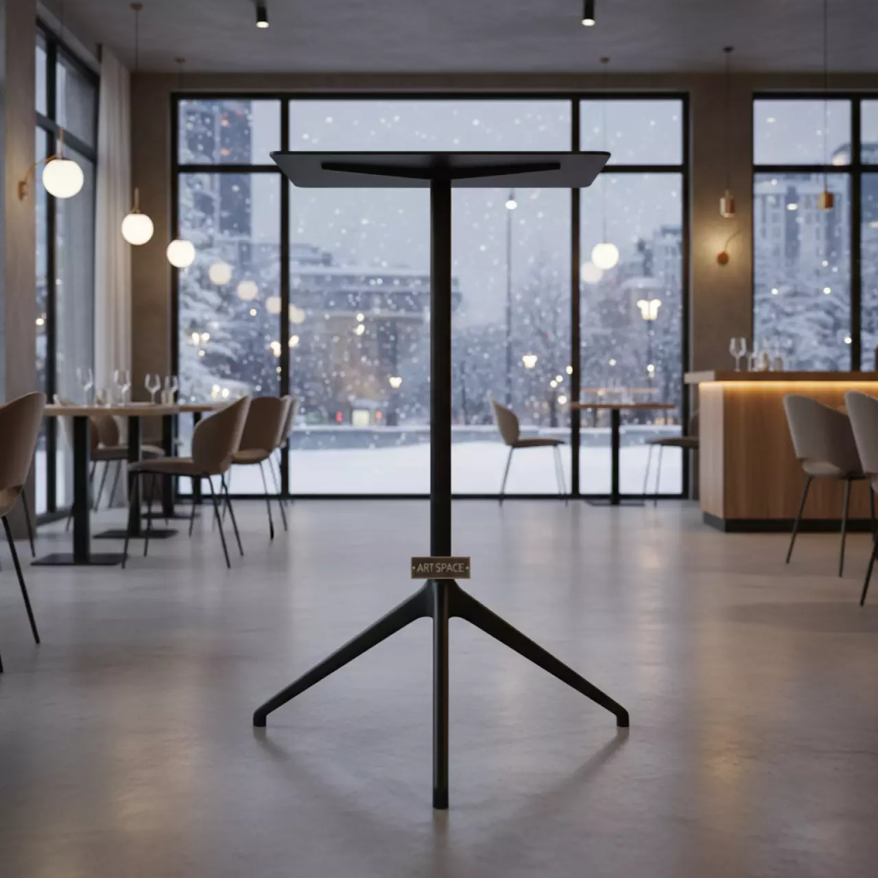 Аренда Подстолье металлическое барное BGA 3L в ресторане «Sanremo» — ART SPACE