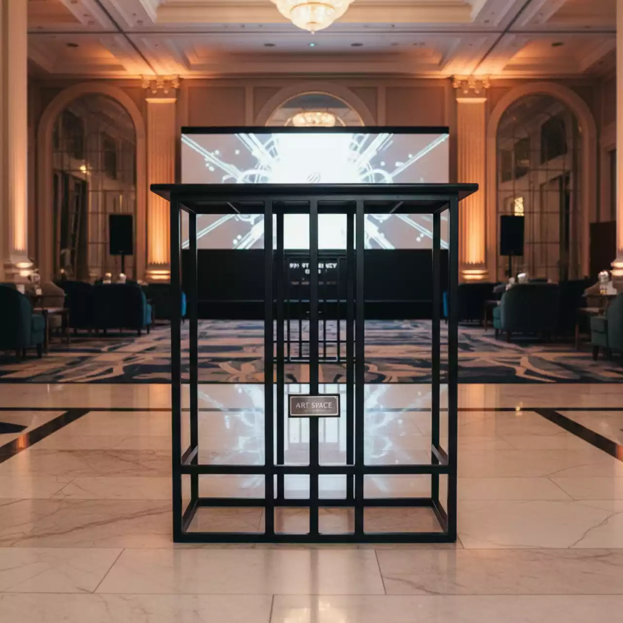 Аренда Подстолье металлическое барное Quadra в отеле Hyatt Regency Sochi — ART SPACE