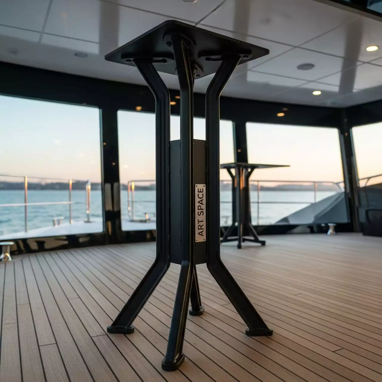 Аренда Подстолье металлическое складное Vision Foldable на VIP теплоходе (Морпорт Сочи) — ART SPACE
