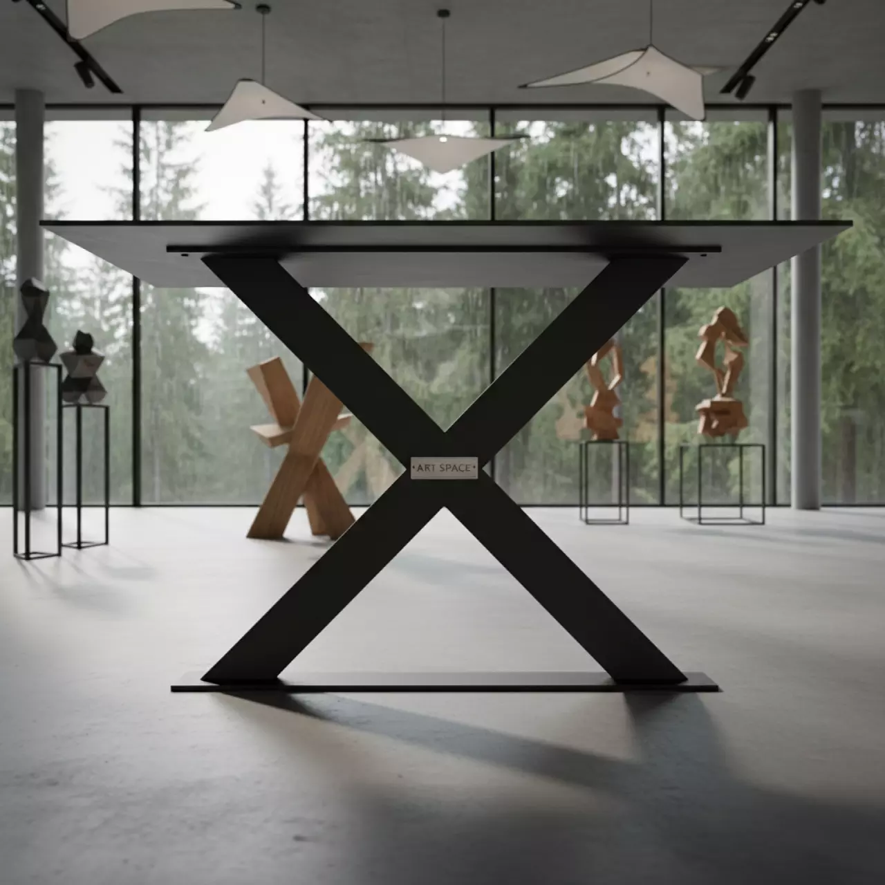 Аренда Подстолье металлическое Slim X353 в Green Flow Hotel — ART SPACE