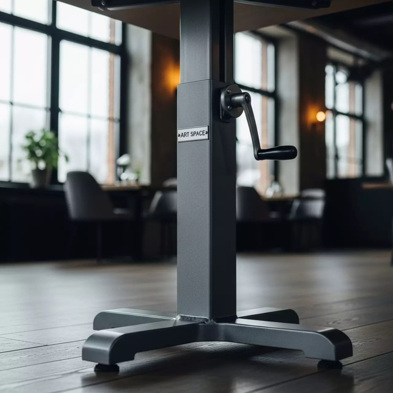 Аренда Подстолье с ручным приводом MANUL серый в ресторане «D.O.M» — ART SPACE