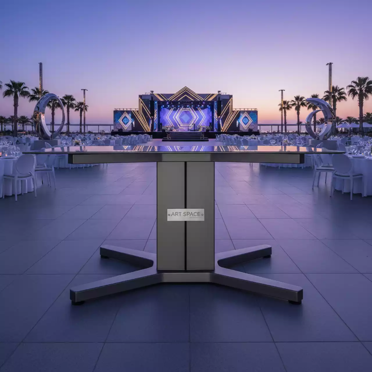 Аренда Подстолье стальное 1027EM двойное на Имеретинской набережной — ART SPACE